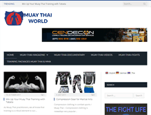 Tablet Screenshot of muaythai-world.com